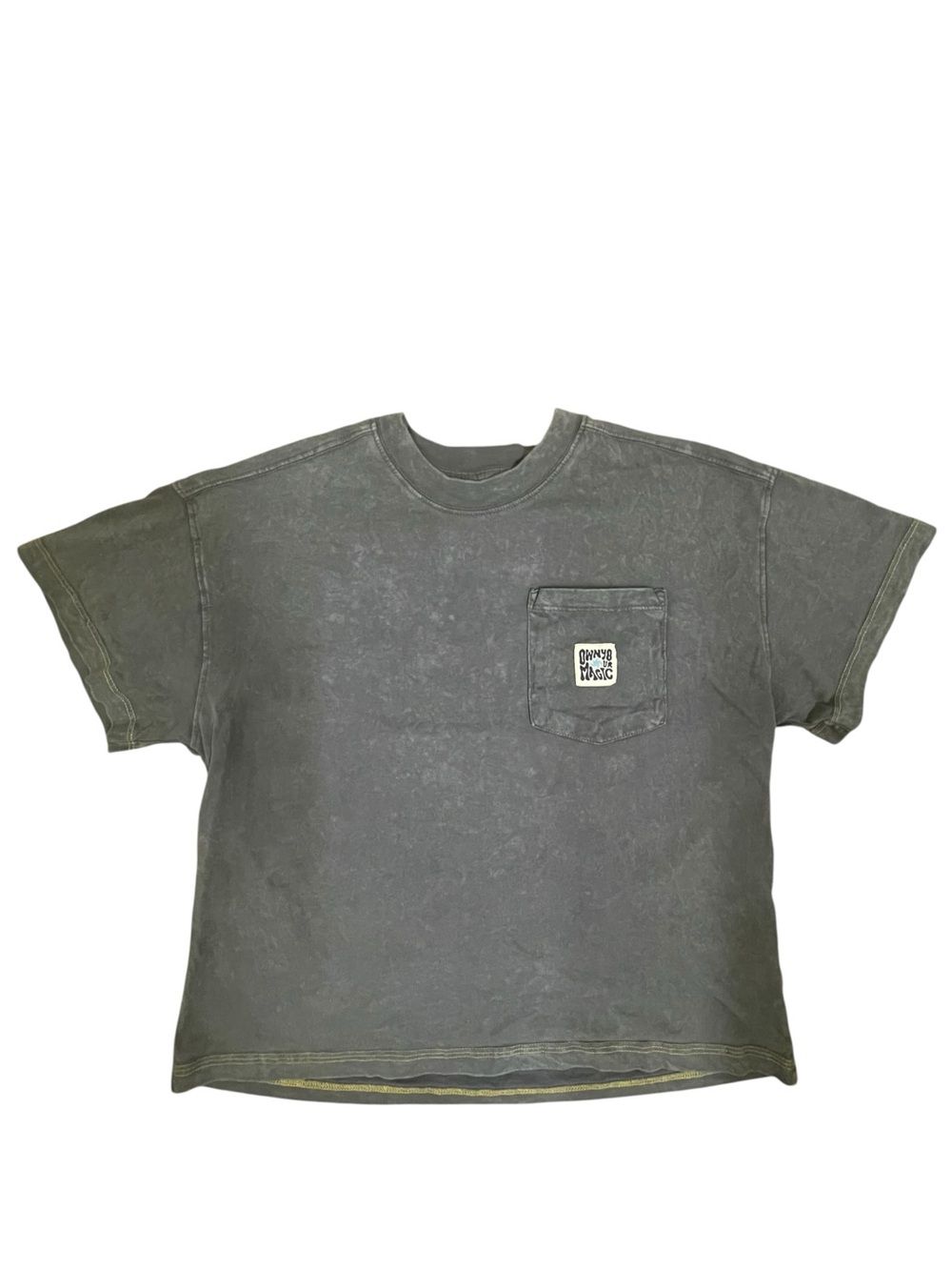 ZARA Teens Gray Graphic Print Pocket Crew Neck Short Sleeve T-Shirt 11-12Y